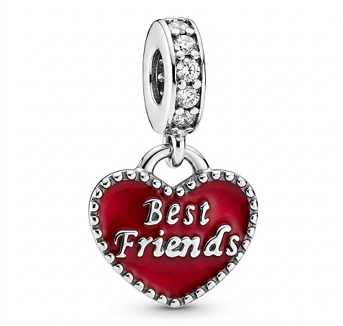 Ezüst charm - Best Friends