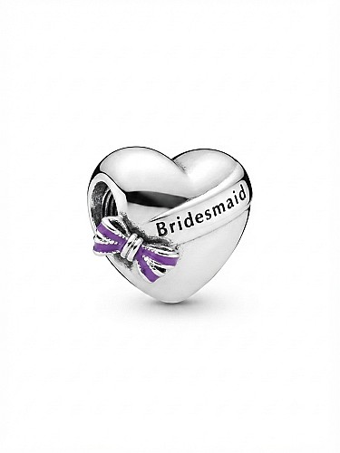 Ezüst charm - Bridesmaid