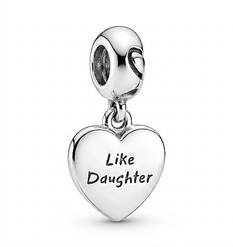 Ezüst charm - Like Daughter