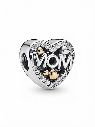 Ezüst charm - MOM