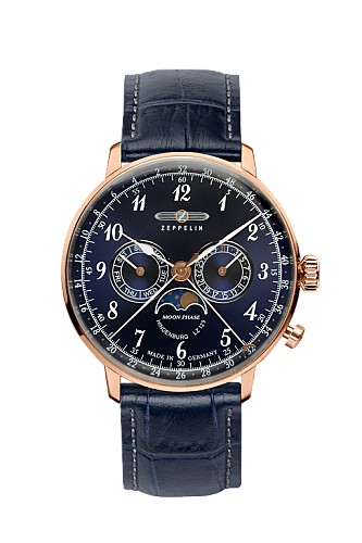 Zeppelin Férfi Karóra - LZ129 Hindenburg Moonphase 7038-3