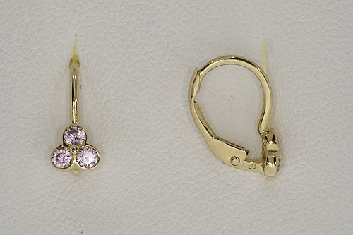 Baba fülbevaló - Köves virág