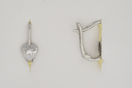 Baba fülbevaló - Köves szív