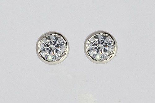 Ezüst fülbevaló - Buton 3mm