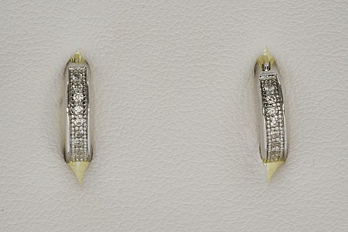 Ezüst gyerek fülbevaló - Sorköves