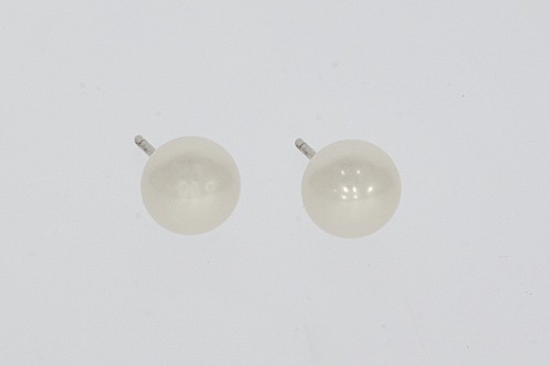 Ezüst fülbevaló - Tenyésztett gyöngy 7mm