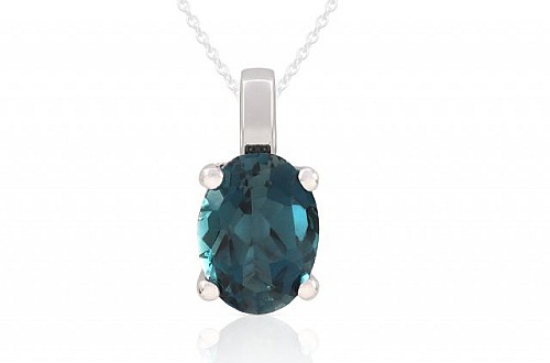 Drágaköves Medál London Blue Topázzal - RM401